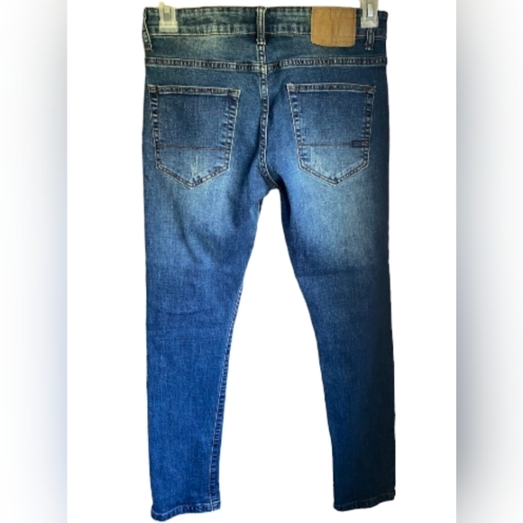 👖 Aeropostale Men's Super Skinny Jeans 30x30 Acid Wash Denim Edgy Cool Streetwe - Picture 3 of 8